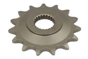 Pinion față oțel, tip lanț: 520, număr dinți: 15, compatibil: APRILIA ETX, PEGASO, TUAREG 350/600 1986-1993