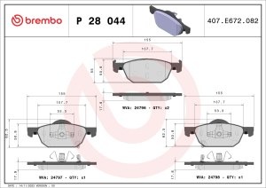 Placute de frana - tuning, fata, Aprobate pentru uz public: Yes, compatibil: HONDA ACCORD VIII, CIVIC IX, CIVIC X 1.0-3.5 06.08-