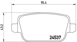 Placute de frana - tuning, spate, Aprobate pentru uz public: Yes, compatibil: FORD FOCUS II, GALAXY II, GALAXY MK II, KUGA I, MONDEO IV, S-MAX 1.6-2.5 10.05-06.15