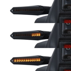 Semnalizare OXFORD față/spate L/R, lED indicators, a set of 2 indicators, indicator colour: black, 1,3W (with certification of approval)