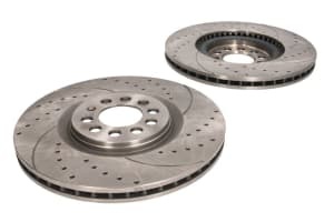 Set 2 discuri de frana, 2pcs, SPEEDMAX, Cut-Perforat, fata ; Stanga/Dreapta, outer diameter 312 mm, thickness 25 mm, compatibil: AUDI A3, TT; SEAT IBIZA III, IBIZA IV, IBIZA IV SC 1.4-3.2 08.93-05.15