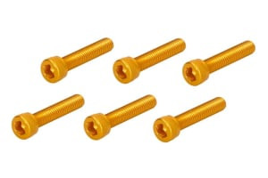 Surub Allen plat (M6x30, golden, 6 buc.)