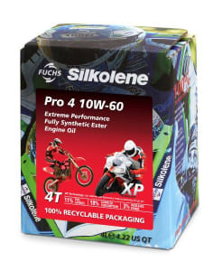 Ulei Motor 4T SILKOLENE PRO 4 10W60 4l, API SN JASO MA-2 synthetic bio-degradable packaging; ester