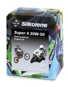 Ulei Motor 4T SILKOLENE Super 4 20W50 4l, API SL JASO MA-2 Semi-synthetic bio-degradable packaging