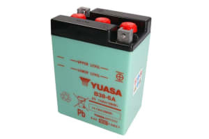 Baterie Acid/Starting YUASA 6V 13,7Ah R+ Maintenance 119x83x161mm Dry charged without acid required quantity of electrolyte 0,62l B38-6A fits: BMW R 250/500/600 1956-1960