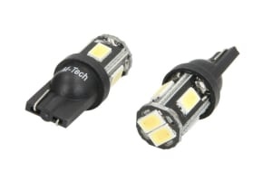 Bec LED, 2pcs, W5W, 12V, max. 2W, light colour cool white, max. 6000K, socket type W2.1x9.5d, uz pe circuit, for vehicles without CAN-Bus