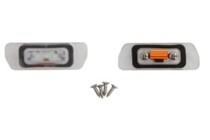 Corp iluminare numar inmatriculare LED, ligght colour: white; set, 12V,, with Aprobate pentru uz public compatibil: MERCEDES GL (X164), M (W164), R (W251, V251) 02.05-12.14