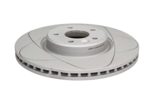 Disc de frana, 1pcs, ATE PowerDisc, Ventilate, Cut, fata ; Stanga/Dreapta, outer diameter 320 mm, thickness 25 mm, compatibil: VOLVO C70 II, S40 II, V40, V50; FORD FOCUS II 1.5-2.5 12.03-08.19