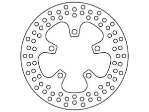 Disc frână fix spate, 230/83x4mm 5x104mm, diametru gaură de centrare 10,5mm, spacing 0 compatibil: KAWASAKI ZX-7R 750H (Stinger)/750J/750L/750N (Ninja)/750P (Ninja)/750R/750R K/750R M/900B (Ninja) 1989