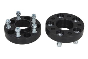 DIstantier - 2 pcs 5x112; thickness: 30mm; locating hole diameter: 66,45mm - 7; (fitting elements included - Yes) - Black