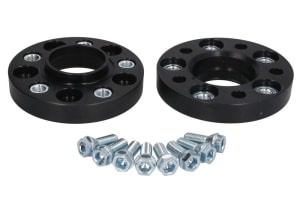 DIstantier - 2 pcs 5x120; thickness: 25mm; locating hole diameter: 74mm; PRO-SPACER series - 7; (fitting elements included - Yes) - Black