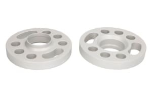 DIstantier - 2 pcs x; thickness: 20mm; locating hole diameter: 57mm; PRO-SPACER series - 9; (fitting elements included - No) - Silver