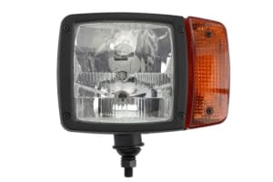 Far stanga (H3/H7/P21W/T4W, lights functions: High beam light, Low beam light, indicator, position lights, insert colour: black, indicator colour: orange, height: 212mm, width: 150mm) compatibil: JOHN DEERE