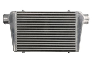 Intercooler, angle 0°, input diameter: 76 mm, length: 630mm, height: 300mm, thickness: 76mm