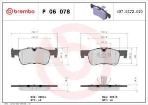 Placute de frana - tuning, fata, Aprobate pentru uz public: Yes, compatibil: BMW 1 (F20), 1 (F21), 2 (F22, F87), 2 (F23) 1.5-2.0D 07.11-06.21