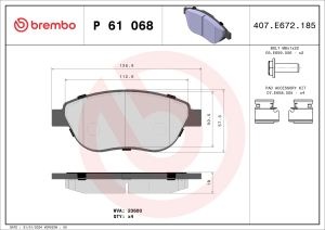 Placute de frana - tuning, fata, Aprobate pentru uz public: Yes, compatibil: CITROEN BERLINGO, BERLINGO/MINIVAN, C3 I, C4, C4 I, XSARA, XSARA PICASSO; PEUGEOT 1007, 206, 207, 207/HATCHBACK, 207/KOMBI, 307 1.4-2.0D 12.99-