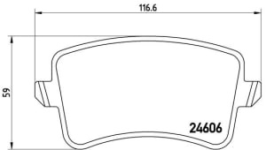 Placute de frana - tuning, spate, Aprobate pentru uz public: Yes, compatibil: AUDI A4 ALLROAD B8, A4 B8, A5, Q5 1.8-4.2 06.07-05.17