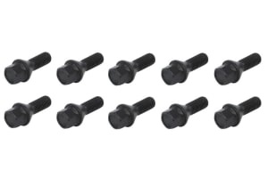 Prezon, M12x1,5; length: 30 mm; wrench size: 17; colour: black (10 pcs. pack; cone)