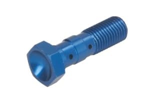 Șurub conductă frână M10x1,25, colour: Blue (for 2 pipes)