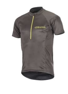 Tricou Ciclism ALPINESTARS ELITE culoare grey/yellow, mărime S (short sleeve)