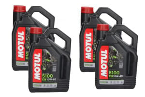 Ulei motor 4T Motul 5100 10W40 4l, API SM JASO MA-2 Semi-synthetic box = 16L (4Lx4 pcs.); enriched with esters