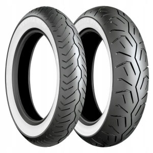 [4579] Chopper/cruiser tyre BRIDGESTONE 180/70-15 TT 76H G722 G Rear WWW (WIDE WHITE WALL)