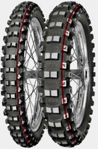 [70000101] Cross/enduro tyre MITAS 100/100-18 TT M TERRA FORCE-MX MH Rear NHS red & green stripe