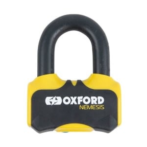 Anti-furt disc frână NEMESIS OXFORD colour yellow 122mm x 95mm mandrel 16mm