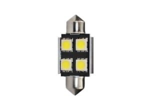 Bec LED, 2pcs, C5W, 12V, max. 0,96W, light colour white, socket type SV8,5-8, length: 36mm, uz pe circuit, for vehicles with CAN-Bus