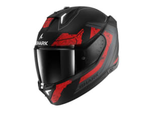 Cască Moto full-face SHARK SKWAL i3 RHAD MAT colour black/grey/matt/red, size XS unisex