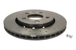 Disc de frana, BREMBO Xtra, 1pcs, Perforat, spate ; Stanga/Dreapta, outer diameter 256 mm, thickness 22 mm, compatibil: AUDI A3, TT; SEAT LEON; SKODA OCTAVIA I; VW BORA, BORA I, GOLF IV 1.4-3.2 08.97-12.13