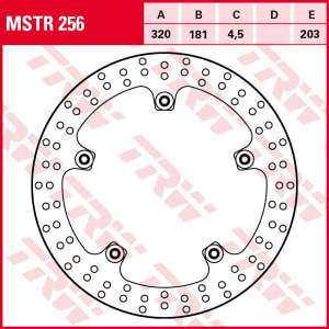 Disc frână fix față, 320/181x4,5mm 5x203mm, diametru gaură de centrare 8,4mm, spacing 0 (contains rivets)