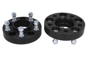 DIstantier - 2 pcs 5x120; thickness: 30mm; locating hole diameter: 74mm - 7; (fitting elements included - Yes) - Black