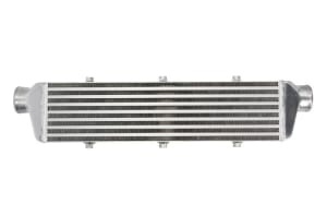 Intercooler, input diameter: 63 mm, output diameter: 63 mm, length: 550mm, height: 140mm, thickness: 65mm