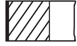 Piston rings (105mm 2,5-2,5-3,5) compatibil: PERKINS compatibil: URSUS 10000, 8000, 9000; LANDINI 5, GLOBALFARM, REX / REX ORCHARD / REX VINEYARD, TECHNOFARM; MC CORMICK C, C-MAX, F 1104D-44/1104D-44T