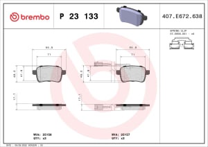 Placute de frana - tuning, Aprobate pentru uz public: Yes, compatibil: ALFA ROMEO GIULIETTA, GIULIETTA/HATCHBACK 1.4-2.0D 04.10-12.20