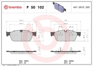 Placute de frana - tuning, fata, Aprobate pentru uz public: Yes, compatibil: MERCEDES GL (X166), GLE (C292), GLE (W166), GLS (X166), M (W166) 2.2D-5.5 06.11-10.19