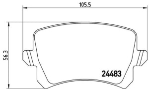 Placute de frana - tuning, spate, Aprobate pentru uz public: Yes, compatibil: AUDI A6 C6, Q3; SEAT ALHAMBRA; VW CC B7, GOLF V, PASSAT ALLTRACK B7, PASSAT B6, PASSAT B7, PASSAT B7/KOMBI, SHARAN, TIGUAN 1.4-3.6 05.04-12.22