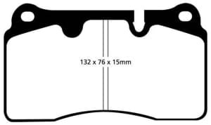 Placute de frana - tuning Yellow Stuff, Aprobate pentru uz public, fata compatibil: FERRARI 612 SCAGLIETTI; RENAULT MEGANE III; VW TOUAREG; ASTON MARTIN DB9 VOLANTE, DB9TAGE, VANTAGE VOLANTE 2.0-6.0 10.02-07.18