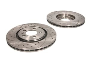 Set 2 discuri de frana, 2pcs, SPEEDMAX, Ventilate, Cut-Perforat, fata ; Stanga/Dreapta, outer diameter 280 mm, thickness 22 mm, compatibil: SEAT TOLEDO I; VW CORRADO, GOLF III 1.6-2.9 06.91-04.99