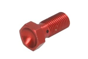 Șurub conductă frână M10x1,25, colour: Red (for 1 pipe)