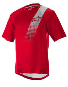 Tricou Ciclism ALPINESTARS TRAILSTAR V2 SHORT SLEEVE culoare grey/red, mărime M