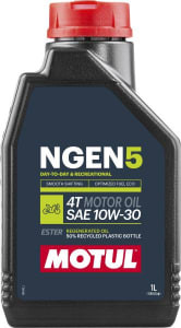 Ulei motor 4T Motul NGEN 5 10W30 1l, API SM; SP JASO MA-2 Semi-synthetic