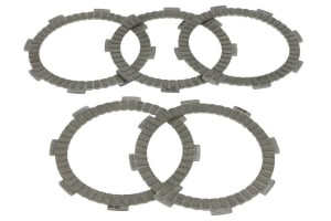 Discuri frictiune ambreiaj compatibil: HONDA CB, CBF, CG, CLR, CM, CR, CRF, TRX, XL, XLR, XR; YAMAHA MT, YZF, YZF-R125 80-250 1975-2017