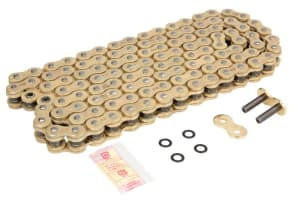 Lanț transmisie 520 ZVMX hiper-ranforsat, număr zale: 116, etanșare: X-RING, auriu, tip prindere: rivet point, compatibil: APRILIA MX; HONDA CR, CRF; HUSQVARNA CR, SM, SMR, TC, TE 125-800 1981-2020