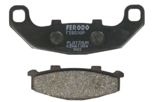 Plăcuțe de frână inferior/spate, utilizare: route, material: platinum-P, 106x39x8,3mm