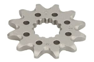 Pinion față oțel, tip lanț: 520, număr dinți: 12, compatibil: KAWASAKI EN, ER, ER-6F, ER-6N, EX, KLE, KLX, KX, W, Z; SUZUKI GS, RGV, SFV, SV; YAMAHA DT, FZ, MT-03, TDR, TT, TZR, WR 250-800 1975-2020