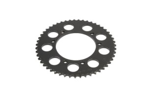 Pinion spate oțel, tip lanț: 428, număr dinți: 51, compatibil: DERBI BAJA, CROSS CITY, MULHACEN, R, SENDA, SM, TERRA; MALAGUTI X3M; RIEJU MARATHON, RS-3, SMX, TANGO; YAMAHA XT 125 2004-2015