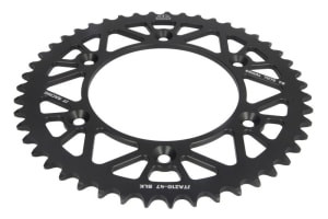 Pinion spate aluminium, tip lanț: 520, număr dinți: 47 (negru), compatibil: Honda / Beta Off-Road