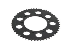Pinion spate oțel, tip lanț: 428, număr dinți: 52, compatibil: DERBI BAJA, CROSS CITY, MULHACEN, R, SENDA, SM, TERRA; MALAGUTI X3M; RIEJU MARATHON, RS-3, SMX, TANGO; YAMAHA XT 125 2004-2015